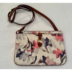Ralph Lauren watercolor floral crossbody purse